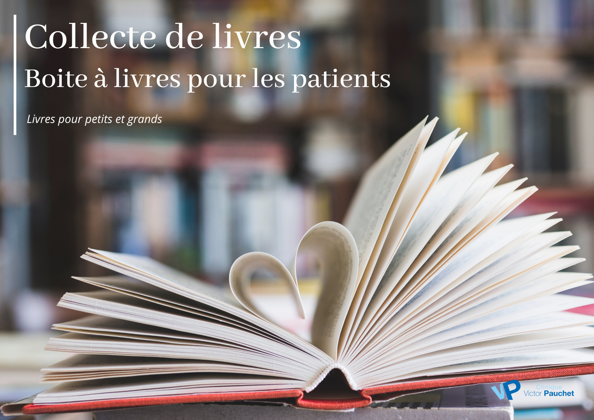 Collecte de livres à la Clinique Victor Pauchet
